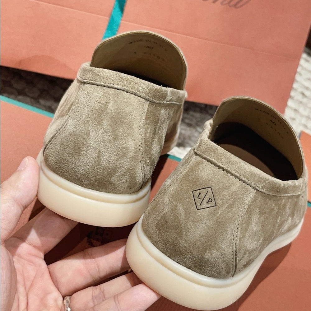 Loro Piana Summer walk Suede size 43 walk loafers, brand new in box with tags